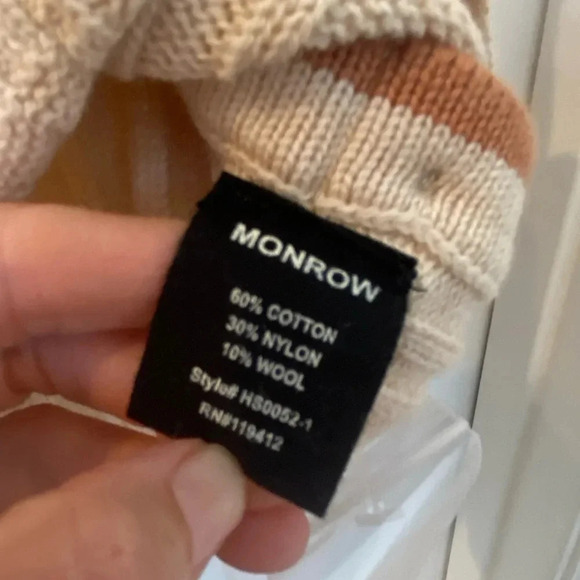 Monrow Womens Wool Cableknit NWT Skirt - Picture 7 of 8